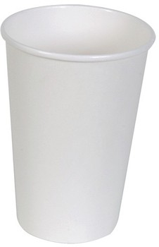Dixie® Paper Hot Cup. 16 oz. Simply White Design. 50 Cups/Sleeve.