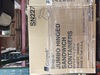 A Picture of product 217-715 Snap It Foam Hinged Container.  Jumbo Sandwich Size.  6.38" x 6.44" x 2.94".  White Color.  125 Containers/Sleeve.