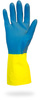 A Picture of product 926-018 Gloves.  Blue Neoprene.  28 Mil.  Small Size.  Flock Lined, Individually Bagged.  12 Pairs/Package.