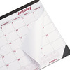 A Picture of product RED-C1731 Brownline® Monthly Desk Pad Calendar 22 x 17, White/Burgundy Sheets, Black Binding, Corners, 12-Month (Jan to Dec): 2026