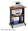A Picture of product SAF-1881MO Safco® Muv™ Three Level Machine Cart/Printer Stand Engineered Wood, 3 Shelves, 29.5 x 20 35, Oak/Black, Ships in 1-3 Business Days