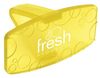 A Picture of product 528-411 Fresh Products Eco Bowl Clip Deodorizer. 4 X 2 X 2 in. Yellow. Citrus scent. 12 Clips/Box
