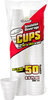 A Picture of product 107-433 Foam Cup.  8.5 oz.  White Color.  Retail Pack of 50 Cups/Sleeve.