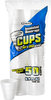 A Picture of product 107-438 Foam Cup.  6.4 oz.  White Color.  Retail Pack of 50 Cups/Sleeve.