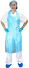 A Picture of product 249-302 Aprons.  Disposable White Apron.  28" x 46".  White Embossed Polyethylene 100/Box, 10Box/Case Individually Packed