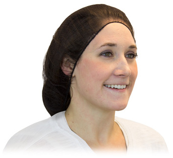 Brown Heavyweight Polyester Hairnet.  21".  100 Hairnets/Bag.