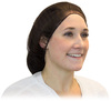 A Picture of product 595-208 Brown Heavyweight Polyester Hairnet.  21".  100 Hairnets/Bag.