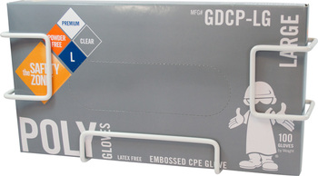 Wire Rack for GDSH & GDCP Pack Disposable Gloves. Steel with White Finish.