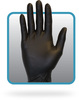 A Picture of product 965-390 The Safety Zone® Powder Free Heavy-Weight Single-Use Nitrile Gloves. Size X-Large. 5 mil. Black. 100/box, 10 boxes/case.