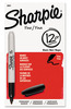 A Picture of product SAN-30001 Sharpie® Fine Tip Permanent Marker, Fine Point, Black, Dozen