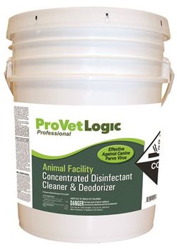 ProVetLogic Animal Facility Disinfectant Cleaner & Deodorizer in Pail with Spout. 5 gal.