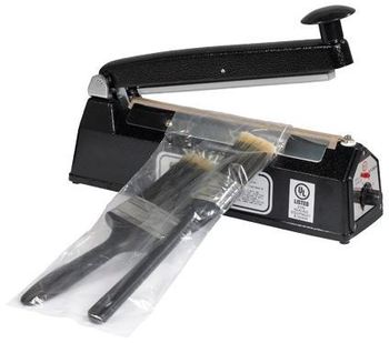 Impulse Heat Sealer, 8", Seals up to 12 Mil