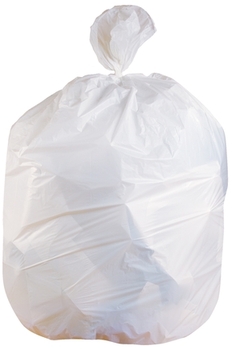 Can Liner.  38" x 58".  60 Gallon.  1.30 Mil.  White.