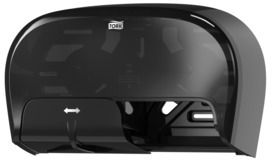 Tork® High Capacity Bath Tissue Roll Dispenser for OptiCore.® 9.9 X 16.6 X 5.3 in. Black.