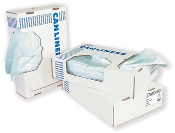 Can Liner.  38" x 65".  60 Gallon.  1.35 Mil.  Clear.