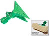 A Picture of product 970-323 Fixi-Clamp.  Green Nylon.  Plastic Clamp for gripping brushes, sponges, cloths and other tools.  Fits Unger Poles.