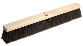 Maroon Polypropylene Fiber Pushbroom. 18 in. 12 count.