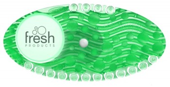 Fresh Products Curve Air Freshener with Clips. Blue. Cotton Blossom scent. 10/box, 6 boxes/case.