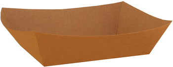 SCT® Eco Food Trays. #100. 1 lb. 5-5/32 X 3-19/32 X 1-31/64 in. Kraft. 250/sleeve, 4 sleeves/case.