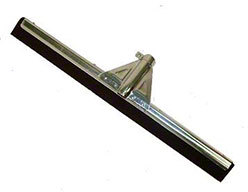 Moss Rubber Squeegee, Heavy Duty Blade, Reinforced Metal Frame – 22″ Red