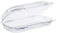 StayLock® Small, Oblong Hinged Lid Containers. 8.5 X 4.5 X 2.1 in. Clear. 250 count.