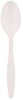 A Picture of product 191-162 Heavy Weight Polystyrene Spoons. White. 1000 count.
