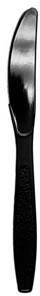 Heavy Weight Polystyrene Knives. Black. 1000 count.