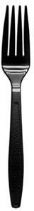 Heavy Weight Polystyrene Forks. Black. 1000 count.