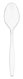 A Picture of product 191-187 Heavy Weight Polystyrene Teaspoons. Clear. 1000 count.
