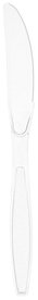 Heavy Weight Polystyrene Knives. Clear. 1000 count.