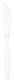 A Picture of product 191-168 Heavy Weight Polystyrene Knives. Clear. 1000 count.