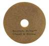 A Picture of product MMM-09541 Scotch-Brite™ Clean & Shine Pads. 20 in. Brown and Yellow. 5/case.
