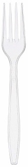 Heavy Weight Polystyrene Forks. Clear. 1000 count.