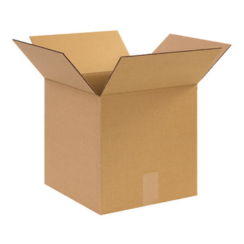 Corrugated Box.  Heavy Duty Kraft.  12" x 12" x 12", 25/Bundle