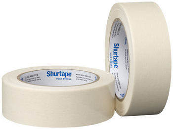 CP 106 General Purpose Grade, Medium-High Adhesion Masking Tape.  24 mm x 55 meters (0.94" x 60 Yards).  4.8 Mil.  High Adhesion.  36 Rolls/Case