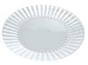 A Picture of product 241-505 Resposables.  7.5" Salad Plate.  Clear Color.  18 Plates/Sleeve, 252/Case