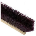 Plastic Block Garage Brush with Maroon Polypropylene Crimped Bristles. 24 in.