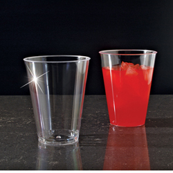 Clear Ware Hard Plastic Tumblers. 7 oz. Clear. 500 count.