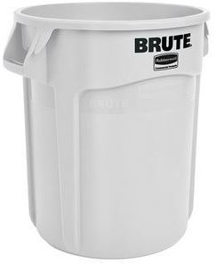 Rubbermaid® Commercial Round Brute® Container. 20 gal. White.