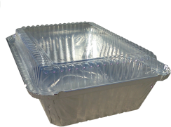 Plastic Dome Lids for Shallow Oblong Foil Pans. Clear. 500 count.