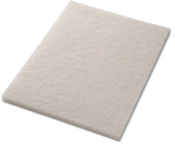Americo Floor Polishing Pads. 14 X 28 in. White. 5 count.
