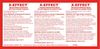 A Picture of product SPT-1019L Secondary Label for X-Effect Disinfectant/Sanitizer.