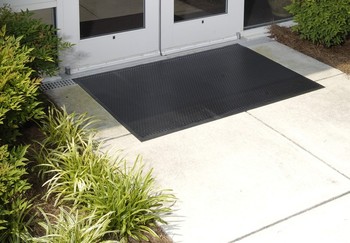 Superscrape™ Indoor/Outdoor Floor Mat. 6 X 6 ft. Black.