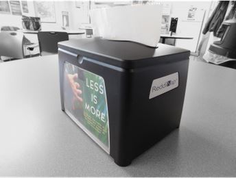 ReddiNap™ Table Top Interfold Napkin Dispenser. Black.