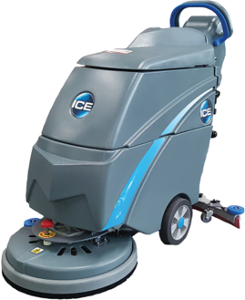 i18B Walk Behind Auto Scrubber. 18 in. AGM battery.