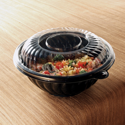 PrepServe Lids for 80 oz Plastic Bowls. 10 in. Clear. 25 count.
