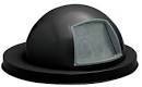 Steel Dome Trash Receptacle Lid. 55 gal. 23-3/4 in. dia. Black.