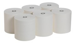 GP PRO Pacific Blue Ultra™ High-Capacity Recycled Paper Towel Rolls. 8 in. White. 1,150 feet/roll, 6 rolls/case.