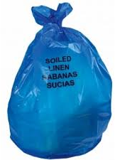 Linear Low Density Healthcare Bags for Soiled Linen. 1.3 mil. 44 gal. 37 X 50 in. Blue. 150 count.