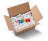 A Picture of product 365-205 PELASPAN® PAC Packing Peanuts.  Recyclable.   14 Cubic Feet.  Made with recycled raw materials. White.